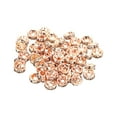 thumbnail image 1 of Unique Bargains 6mm Spacer Beads, 100pcs Bead Spacers Rhinestone Round Bulk Beads for Jewelry Making, Rose Gold, 1 of 5
