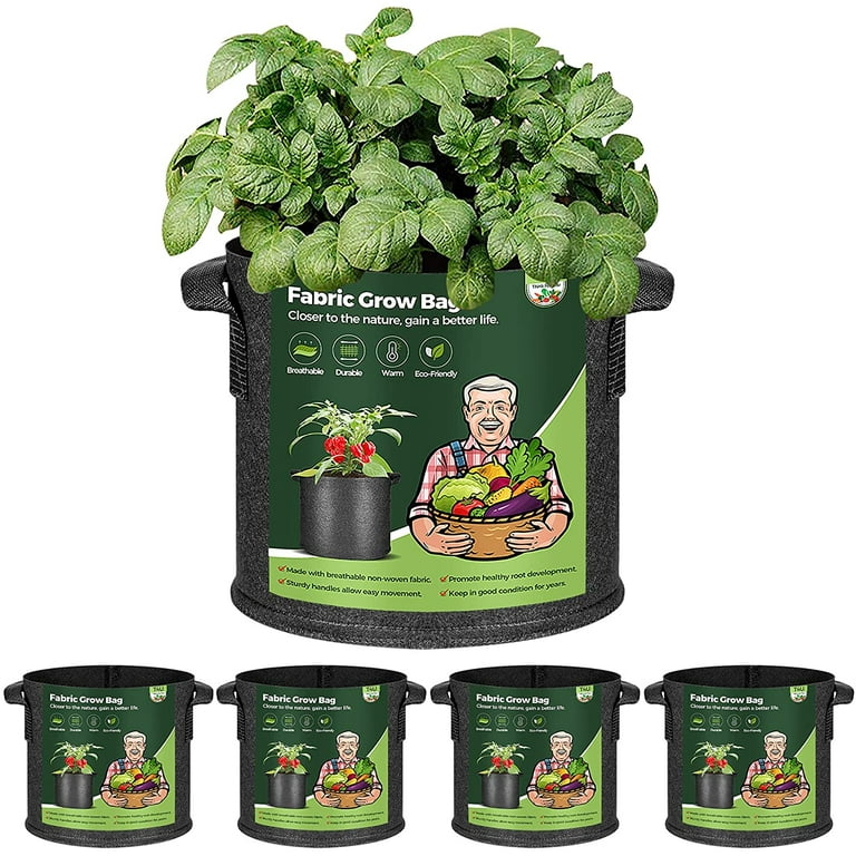 3 Gallon Fabric Grow Bags with Handles