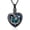 Black/Blue, variant on Moon Star Stone Heart Urn Pendant Cremation Jewelry for Ashes Keepsake Memory Necklace Memorial Jewelry