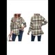 thumbnail image 3 of Camisas A Cuadros para Mujer, de Larga, con Botones, Estilo Babydoll, Peplum, Blusas Informales Extragrandes con Bolsillos Verde L, 3 of 7