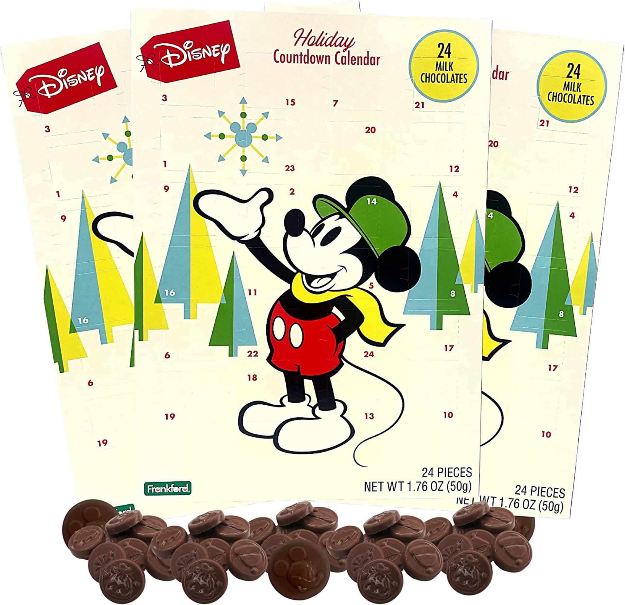 Disney Mickey Mouse And Friends Chocolate Advent Calendars For 