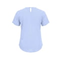 thumbnail image 5 of Admvng Women's Striped T-Shirt Crew Neck Short Sleeve Casual Solid Basic Tee Tops, 5 of 7