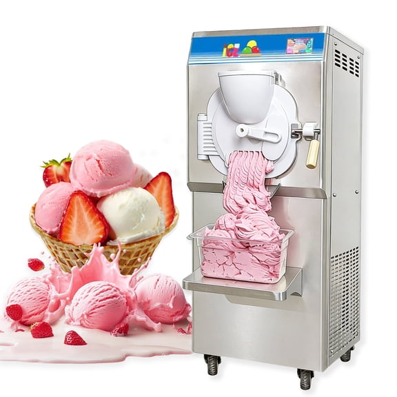 Kolice ETL Commercial Hard Ice Cream Machine, Batch Freezer,Italian Ice Water Machine-30-40L/H