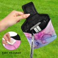 thumbnail image 4 of Haosy Pink Purple Blue Marble Golf Mallet Putter Cover Strong Magnetic Leather Golf Club Headcover Closure, 4 of 7