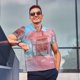 thumbnail image 4 of Fotbe Pastel Pink Beach Cafe Camiseta Polo de Golf para Hombre con Estampado – Camisa Deportiva Transpirable con Cuello Abotonado-3X-Large, 4 of 6