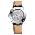 thumbnail image 4 of Baume & Mercier Clifton Baumatic COSC Automatic White Dial Black Leather Strap Date Mens Watch M0A10518, 4 of 4
