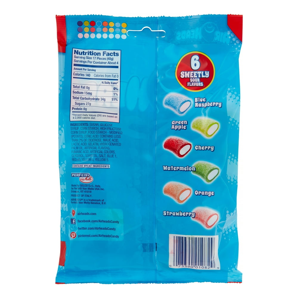 Airheads, Soft Filled Bites Candy, 6 Oz