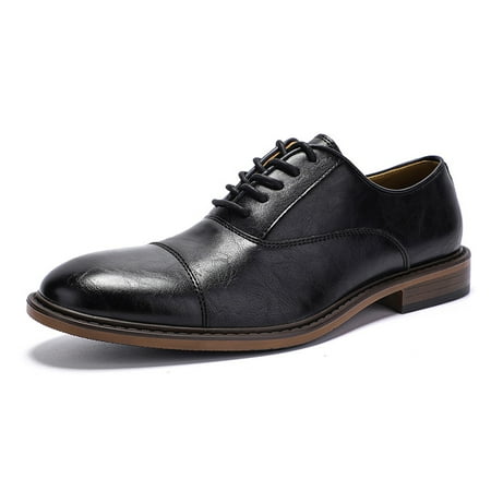 

Men‘s Retro Cap-toe Composite Sole Oxford Boots Classic Formal Dress Shoes