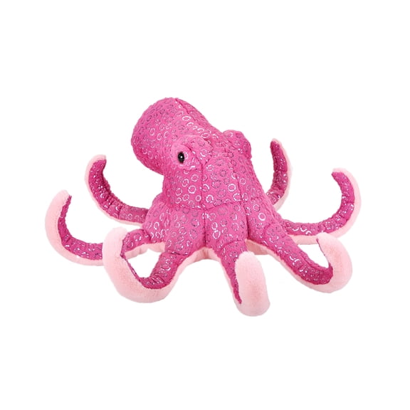 Wild Republic Octopus, Foilkins, Stuffed Animal, 12 inches, Gift for Kids, Plush Toy, Fill is Spun Recycled Water Bottles