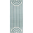 thumbnail image 2 of Unique Loom Whimsy Kids Collection Area Rug - Lines (2' x 5' 1" Runner Sky blue/Ivory), 2 of 9