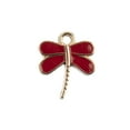 thumbnail image 3 of John Bead Sweet&Petite Charm Dragonfly Red 10pc, 3 of 5