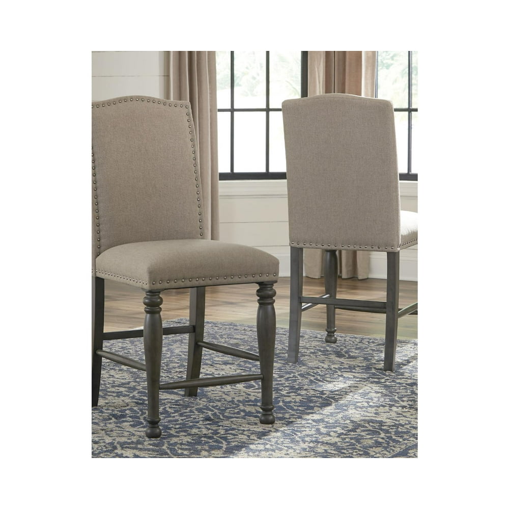Signature Design by Ashley Audberry Upholstered Barstool Set of 2 Tan