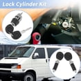 thumbnail image 4 of Cilindro de bloqueo de encendido y cilindro de bloqueo de puerta Unique Bargains No.357905855A/357905855B para VW Transporter T4 1990-2003 con juego de 2 llaves, 4 of 7