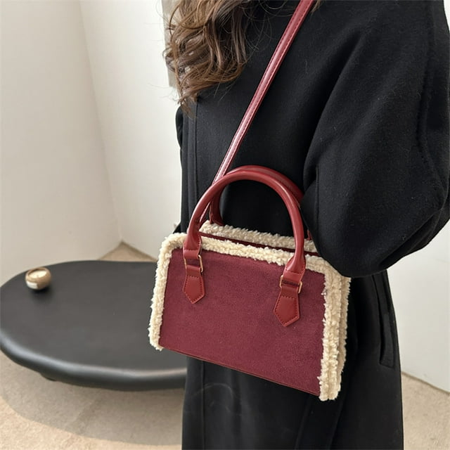 Bolso de hombro para mujer | Bolso de mano casual Tote Purse | Bolso bandolera bandolera con correa ajustable | Cuero PU | Se adapta al teléfono, la cartera, las gafas de sol, las llaves | Marrón