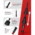thumbnail image 3 of Juego de brocas avellanadas EZARC, 15 piezas, con cortador de tapones para madera, 3 of 7