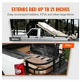 thumbnail image 2 of Truck Bed Extender, Aluminum Retractable Tailgate Extender 55.5-68", Fits Ford F150, Ram 1500, Toyota Tundra, Silverado - Cargo Space Solution, 2 of 7