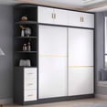 thumbnail image 4 of Detachable European Wardrobe Organizers Summer Multifunction Storage Wardrobe Drawer Wooden Schrank Kleidung Salon Furniture My Lux Decor Round, 4 of 34