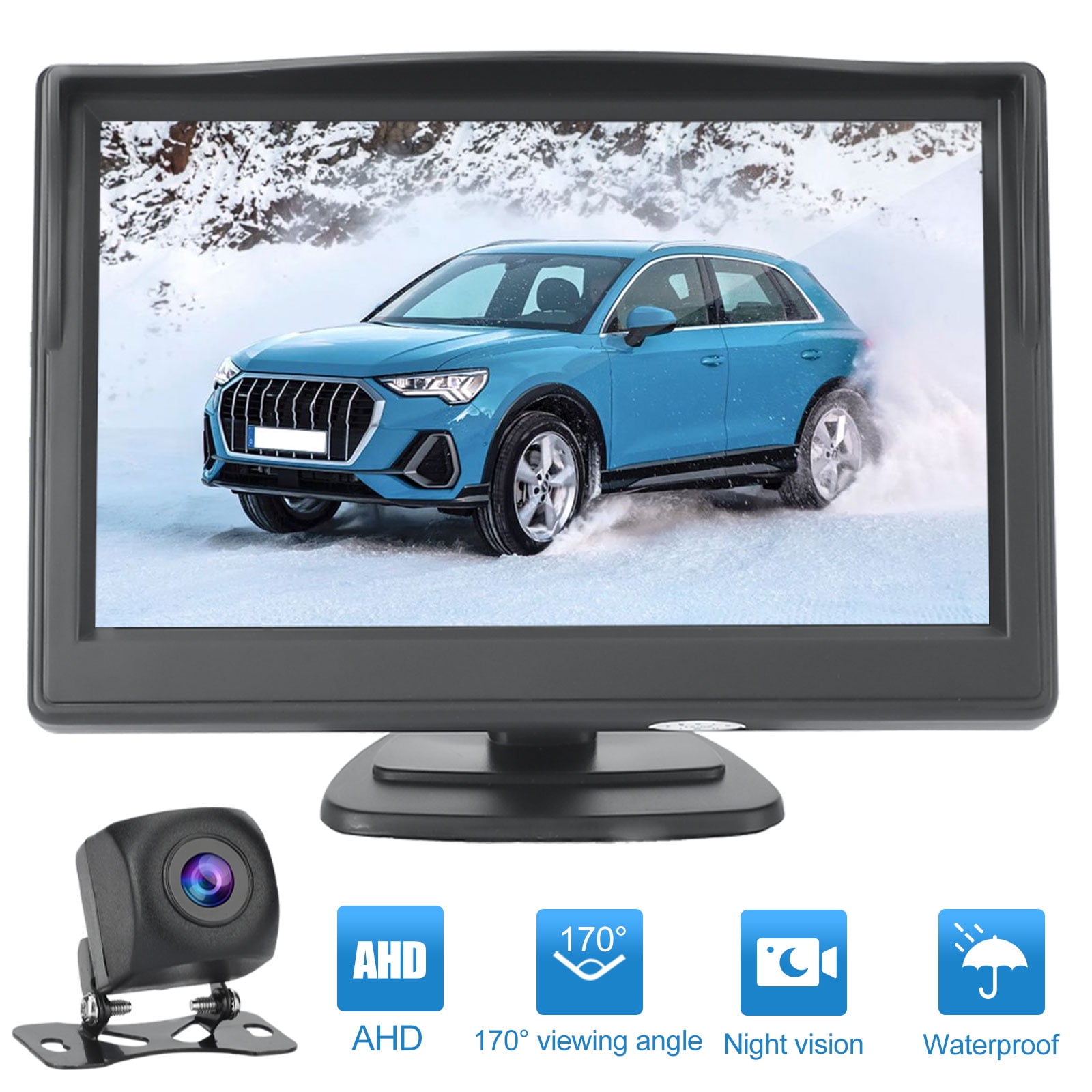 4.3 Inch TFT LCD Rearview Monitor Vehicle Dashboard Monitor for Backup Camera Car Reversing Camerab and CCTV Camera 