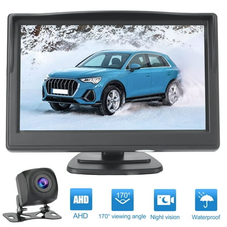 TSV Backup Camera Monitor Kit, 4.3" Baby Car Mirror Camera, 170-degree Wide View, Safety Back Seat Monitor Observe Rear Facing Baby's Every Move with Night Vision for Cars, SUVs