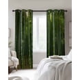 thumbnail image 2 of Green Plants Blackout Curtains 90 Inch Length 2 Panels Set for Living Room Bedroom, Forest Natural Landscape Botanical Privacy Window Treatment Thermal Insulated Black Out Drapes 52"x90", 2 of 8