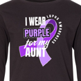 thumbnail image 4 of Inktastic I Wear Purple For My Aunt Lupus Awareness Long Sleeve Youth T-Shirt, 4 of 5