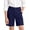 Navy, variant on Boys Flat Front Shorts with Pockets- Stretch Regular Fit Casual Comfort Waist Kids School Uniforms Navy Size 6-14