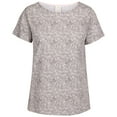 thumbnail image 1 of Trespass Womens Relaxed Casual All Over Printed Top Contrast Neck Tshirt Simona, 1 of 2