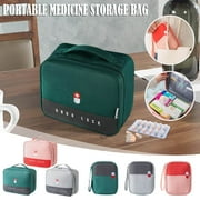 Iumwxz Organizers and Storage Portable First Aid Kit Travel Storage Bag with Mini Medicals Supplies Bag Suitable for Family Outdoor Hiking, Office and Workplace Shelf F Waterproof Oxford