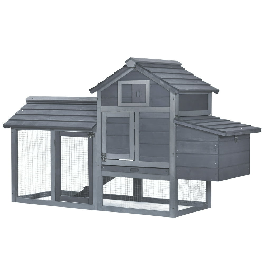 Pawhut 59" Small Solid Wood Enclosed Outdoor Backyard Chicken Coop Kit ... - 738e0c7e Eaf2 4e1D A62b 518a16D79a54.96b8c04c40f447510fD28D62932ab5ff