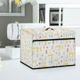 thumbnail image 4 of ZIATUBLE Sewing Machine Pattern Sewing Machine Protect Cover Sewing Tools Cute Sewing Machine Dust Cover Protective Cover with Tote Handle and Pocket to Keep Sewing Accessories, 4 of 7