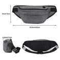 thumbnail image 2 of Multi-functional leisure splash-proof running bag Men's chest bag Outdoor hiking running waist bag, 2 of 6