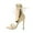 Beige, variant on Fesfesfes Low Heel Sandals For Women High Heeled Open Toe Hollow Strappy Belt Buckle Side Zipper Cool 8.5(41)