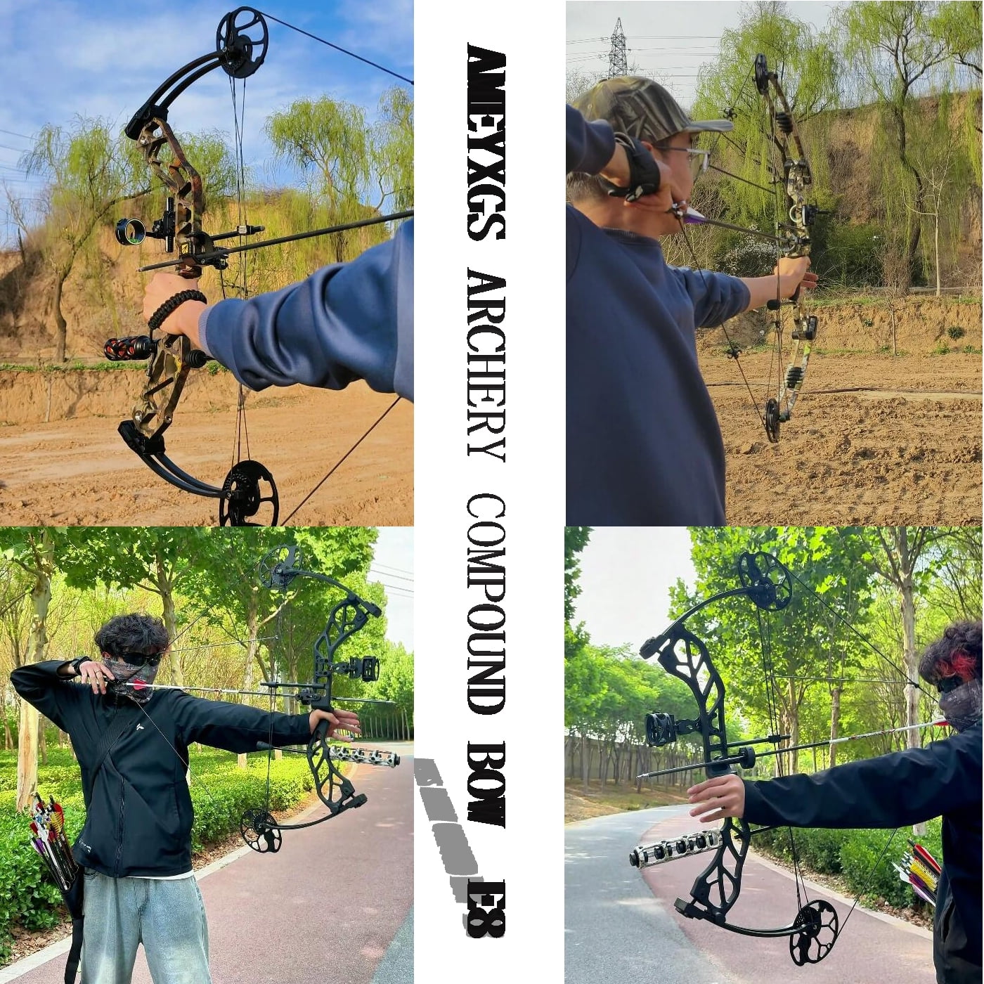 AMEYXGS Archery E8 Compound Bow Hunting Target Kit