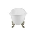 thumbnail image 2 of Monarch 72 Inch Cast Iron Double Slipper Clawfoot Tub - No Faucet Drillings - Monarch Feet, 2 of 2