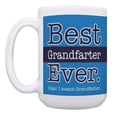 thumbnail image 2 of ThisWear Grandpa Gag Gifts Best Grandfarter Ever Oops Meant Grandfather Awesome Grandpa Gift 2 Pack 15oz Coffee Mugs Blue, 2 of 4