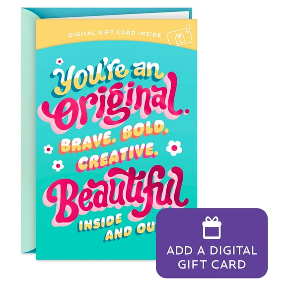 Hallmark Gift Card Greeting Birthday Card for Kids (You're an Original)