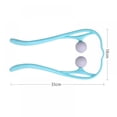 thumbnail image 2 of Neck and Shoulder Therapeutic Self-Massage Tool Dual Trigger Point Deep Tissue Massage Blue, 2 of 7