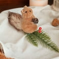 thumbnail image 4 of NWOKYZGH 1Pc Cute Furry Christmas Squirrel Ornaments Woodland Animal Faux Fur Plush Hanging Ornament Simulation forest Animal Christmas Tree Decoration for Holiday Home Party Gift, 4 of 6
