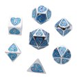 thumbnail image 3 of Juego de Dados Poliédricos de Metal de 7 Piezas Sunnimix D4 D6 D8 D10 D12 D20 Juego de dados poliédricos, 3 of 6