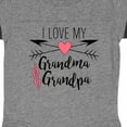 thumbnail image 3 of Inktastic I Love My Grandma and Grandpa Heart and Arrows Boys or Girls Baby Bodysuit, 3 of 4