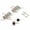 Silver, variant on 2Pcs Pivot Hinges Balck Sliver Iron Concealed Shaft Door Hinges For Wood Doors Cabinet Wardrobe Drawers Furniture Hardwares