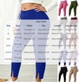 thumbnail image 3 of Stamzod Women's Plus Size Leggings High Elastic Waist Split Yoga Pants Women Slim Fit Stretchy Workout Leggings, 3 of 8