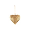 thumbnail image 1 of Fwttom Metal Heart-Shaped Decorative with Hanging Rope, Aged Brass Metal, 1 of 1