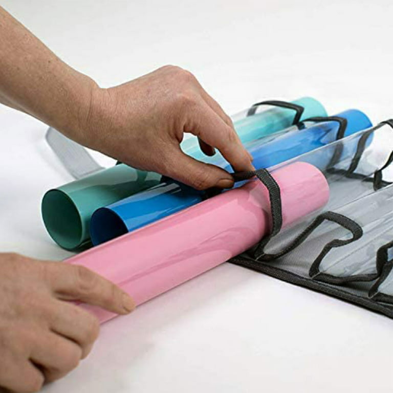 Hanging Vinyl Roll Storage with 54 Compartments Vinyl Roll Holder