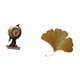 thumbnail image 5 of Reloj de mesa con figura de globo terráqueo de ginkgo moderno, escultura artística para oficina, sala de estar, dormitorio, estante, armario, chimenea, 5 of 8