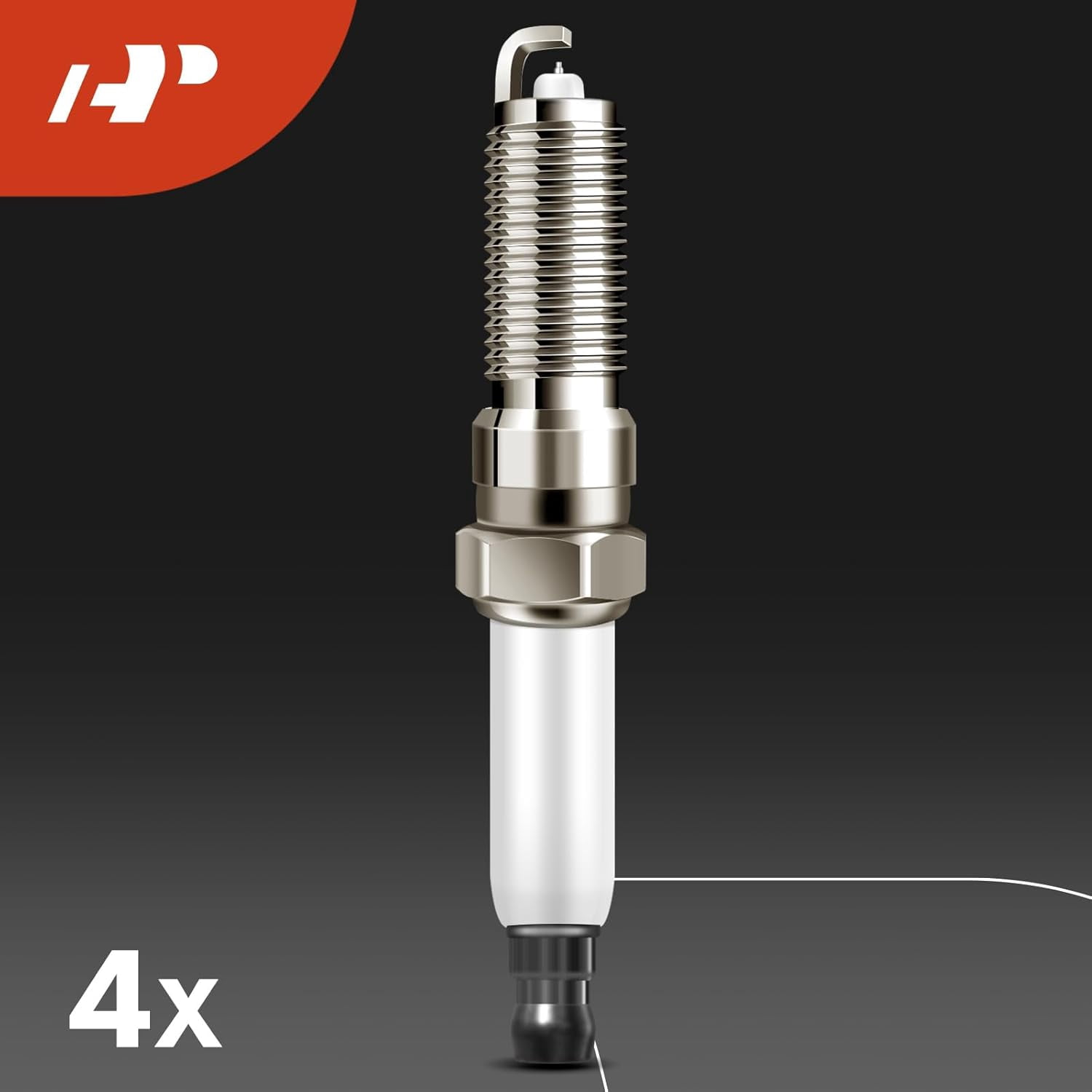 A-Premium Set of 4 Ignition Coil Pack and Iridium Spark Plugs Compatible with Chevrolet Spark 2016-2021, 1.4L