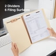 thumbnail image 5 of Staples Paperboard Classification Folders 2/5 Top Tab Ltr 2 Div Manila 10/BX TR384872/384872, 5 of 5