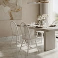 thumbnail image 3 of Spaco Set of 2 Vintage Windsor Wood Chair with Spindle Back for Dining Room-White, Lounge Chair, Dining Room Chair for Kitchen, Dining, Bedroom, Living, 3 of 8