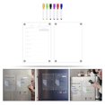 thumbnail image 3 of 1 Set Weekly Planner Whiteboard Transparent Write Board Acrylic Magnetic Weekly Planner Board, 3 of 3