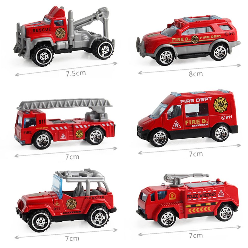 Mini Boys Gifts Accessories Big Truck Vehicle Toy Engineering Toys Vehicles Carrier Fire Fighting Truck Engineering Car Models Alloy Engineering Vehicle Toys Big Construction Trucks Set A - image 2 of 8